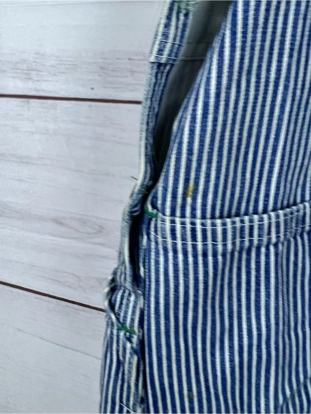 Vintage Osh Kosh B'Gosh Overalls 34x29 Union Made Sanforized Hickory Vestbak USA
